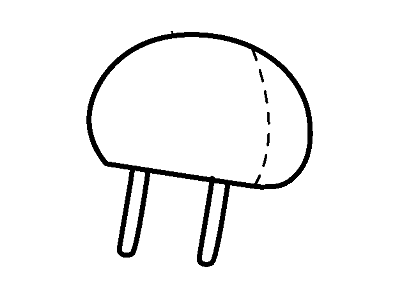 YF2Z-16611A08-AAD Ford Head Rest Assembly Illustration 1 of 1