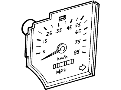 1982 Ford Thunderbird Speedometer - E2SZ-17255-H