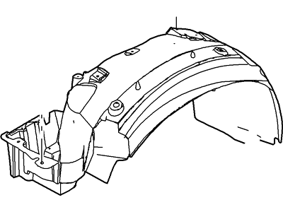 Ford 6W1Z-16055-A Apron Assembly - Front Fender