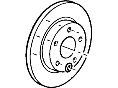 2001 Lincoln Continental Brake Disc - YF1Z-2C026-AA
