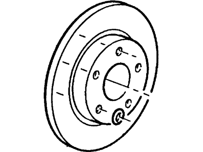 Lincoln Continental Brake Disc - YF1Z-2C026-AA