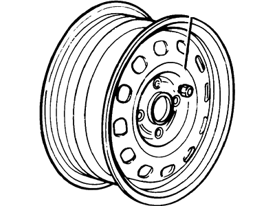 Ford 1S4Z-1007-BA Wheel Assembly