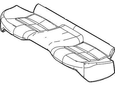 2006 Lincoln LS Seat Cover - 3W4Z-5463804-AAA