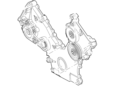 2005 Lincoln Aviator Timing Cover - 2C5Z-6019-AA