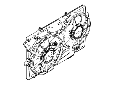 2011 Lincoln MKS Fan Motor - AA5Z-8C607-C