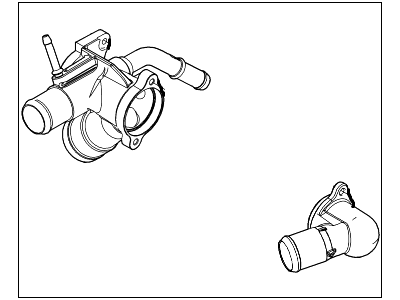 Ford AT4Z-8A586-B Connection - Water Outlet