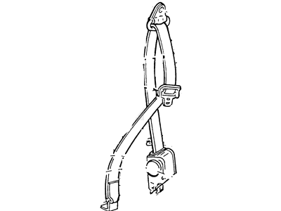Ford F Super Duty Seat Belt - F6TZ-35611B08-AAA