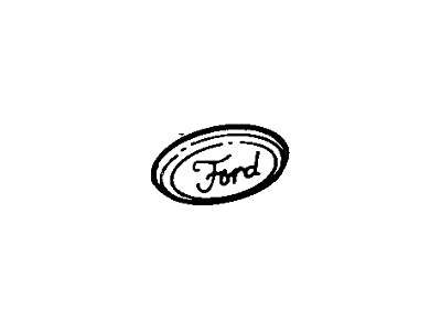 Ford E6FZ-8A223-A Grill Emblem Name Plate Ornament Blue Oval