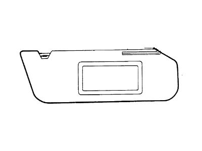 1996 Ford Econoline Super Duty(1996-1999) Sun Visor - F2UZ1504104BAD