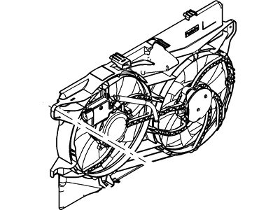 Ford 7T4Z-8C607-A Motor And Fan Assy - Engine Cooling