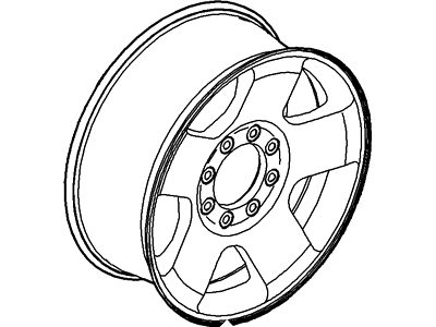 2005 Ford F-550 Super Duty Spare Wheel - 5C3Z-1007-V