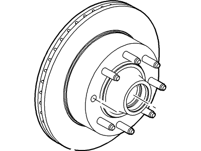 2002 Ford E-350/E-350 Super Duty Brake Disc - YC2Z-1V102-EA