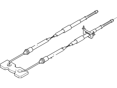 2002 Ford Focus Parking Brake Cable - 1M5Z-2A603-AB