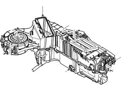 Ford 9C3Z-19B555-A Evaporator And Housing Assembly