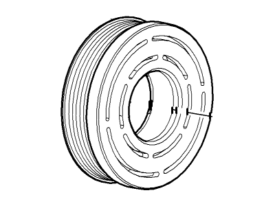 2001 Ford E-150 A/C Idler Pulley - 1L2Z-19D784-DA