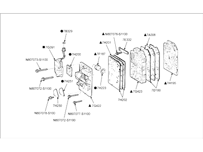 Ford YL8Z-7A100-AA Transmission Control Assembly