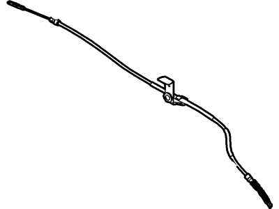 Ford E-350/E-350 Super Duty Parking Brake Cable - 6C2Z-2A635-B