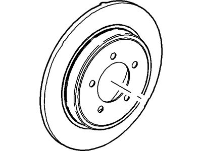 2007 Ford Explorer Brake Disc - 6L2Z-2C026-A