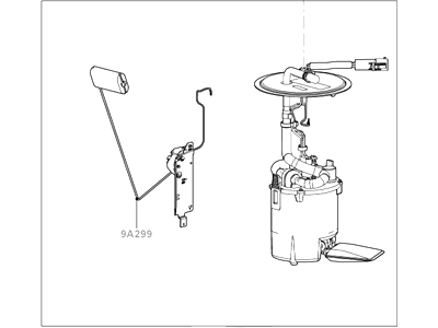 Ford 8L8Z-9H307-D Sender And Pump Assembly