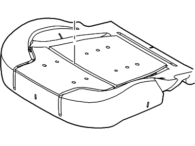 2016 Ford Taurus Seat Cushion - DG1Z-54632A22-C