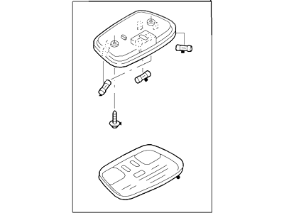 2001 Ford Escape Dome Light - 3L8Z-13776-AAA