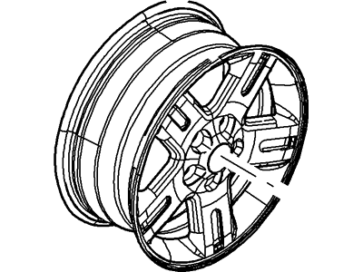 2008 Mercury Mariner Spare Wheel - 6M6Z-1007-A