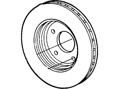 1991 Lincoln Continental Brake Disc - FODZ-2C026-A