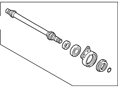 2001 Ford Escape Axle Shaft - YL8Z-3A329-CA