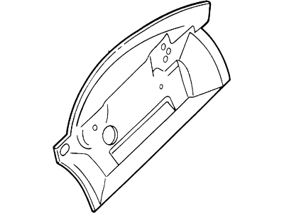 Ford XF5Z-1201670-AA Dash Panel Insulator XF5Z-1201670-AA Ford Dash Panel Insulator Illustration 1 of 1