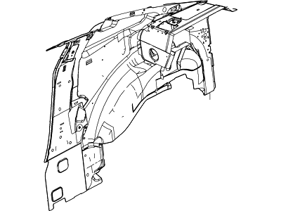 Ford AR3Z-6327790-A Panel - Body Side Rear - Inner