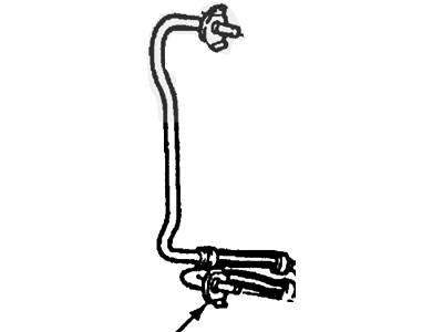 1997 Mercury Sable Automatic Transmission Oil Cooler Line - F6DZ-7A031-EA