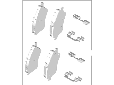 Ford Fiesta Brake Pads - AE8Z-2001-B