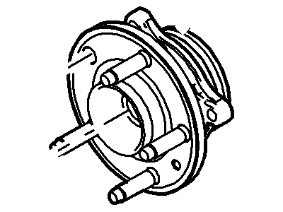 Ford 8A8Z-1104-A Hub Assembly - Wheel