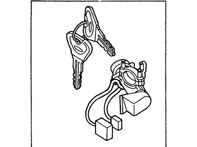 2000 Ford Escort Ignition Switch - F7CZ-11572-AA