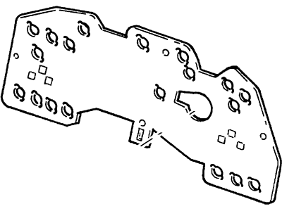 XS2Z10K843CA Ford Printed Circuit Board Illustration 1 of 1