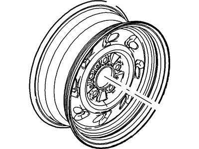 Ford YL2Z-1015-AA Wheel Assembly