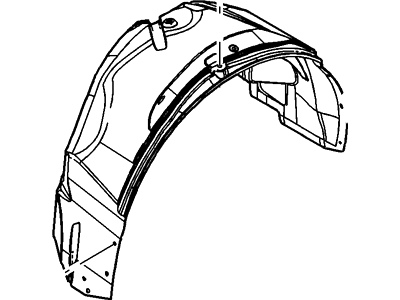 Ford 8A8Z-7428371-A Shield - Splash - Wheelhouse