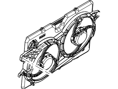 Ford 8L8Z-8C607-A Motor And Fan Assembly - Engine Cooling