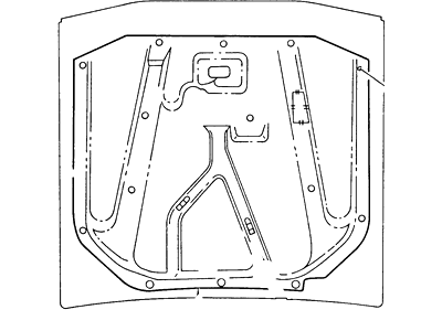 Ford E7ZZ-16738-A Insulator - Hood