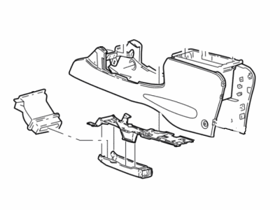Ford Explorer Sport Trac Center Console Base - 1L2Z-98045A36-BAA