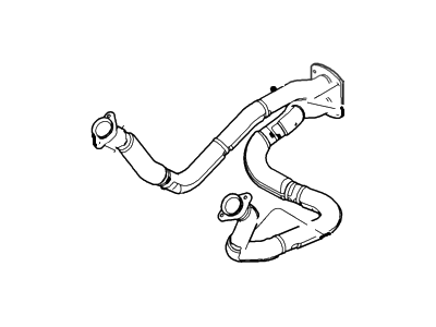 2004 Ford F53 Stripped Chassis Exhaust Pipe - 5U9Z-5246-AA