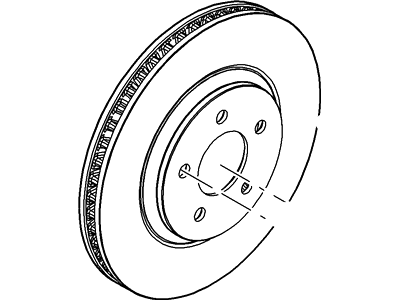 2012 Ford Mustang Brake Disc - BR3Z-1125-A