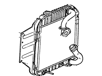 1990 Ford F Super Duty Radiator - F2TZ-8005-W