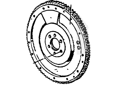 Ford D7TZ-6384-A Gear - Flywheel Ring