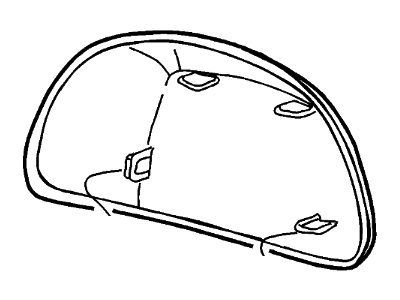 2000 Ford F-250 Super Duty Mirror Cover - F81Z-17D743-AAW