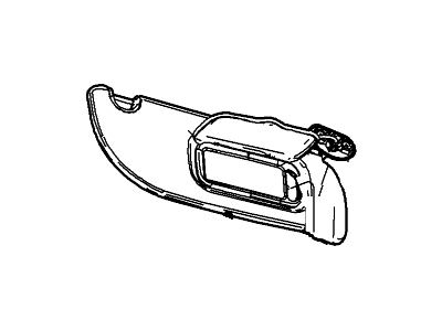 2006 Mercury Mountaineer Sun Visor - 6L2Z-7804105-BAA
