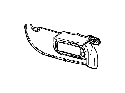 Ford 6L2Z-7804105-BAB Sun Visor Assembly