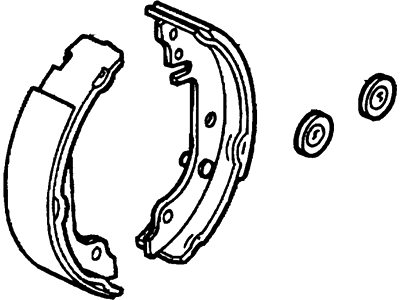 Mercury Parking Brake Shoe - F5RZ-2200-A