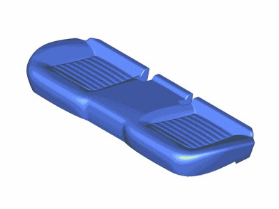 Ford ES7Z-5463804-AD Rear Seat Cushion Cover Assembly