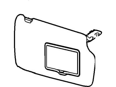 Ford BE8Z-5404105-BA Sun Visor Assembly